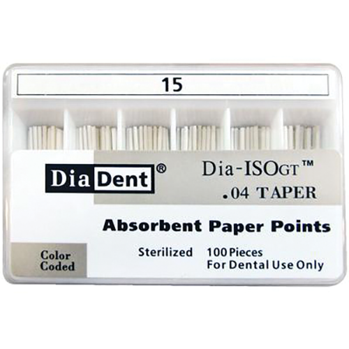 Paper Points Dia-ISO GT .04 Taper 100/Box