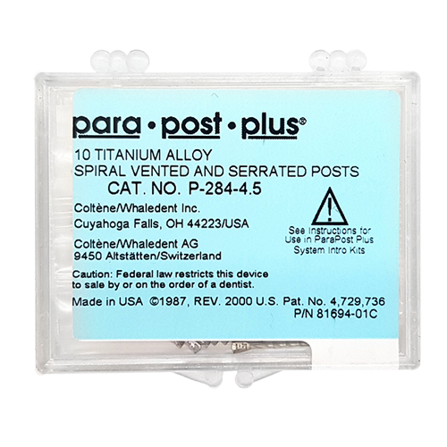 ParaPost Plus P284 Titanium Refill Posts -  Size 7 (.070"), Green, 10/Pkg