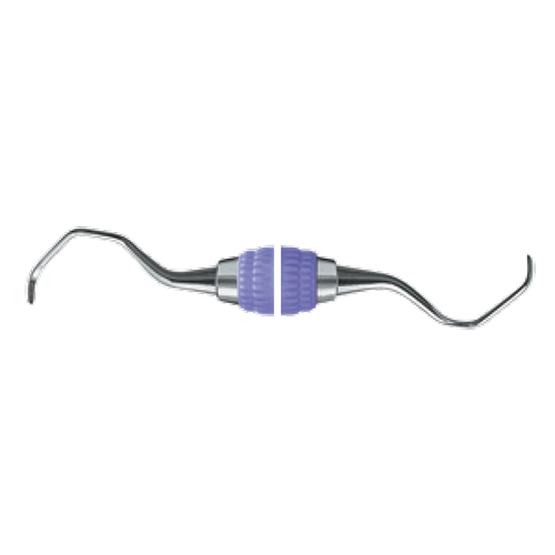 Langer Curette double end 17/18  8 ResinEight Handle