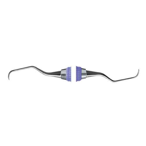 Langer Curette double end 5/6 Mini5  6 Satin Steel Handle