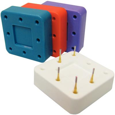 Bur Block Magnetic 8 Hole White
