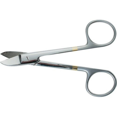 Premium Instruments 10-Pack Dental Curved Crown Scissors 4.5" Wire Cutting Orthodontics