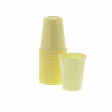 Plastic Drinking Cups 5 oz, Yellow