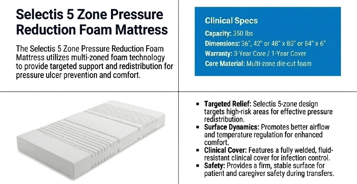 5 Zone Mattress for the Emerald Oasis Bed