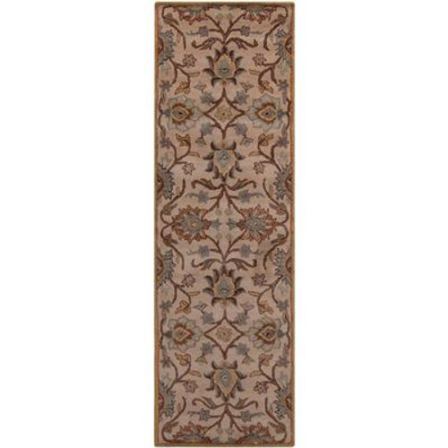 Amanda Ivory Wool Runner - 2 Feet 6 Inches x 8 Feet