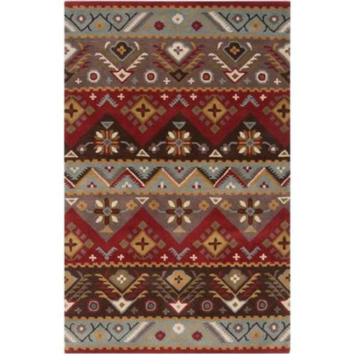 Dillon Rust Wool  8 Ft. x 10 Ft. Area Rug