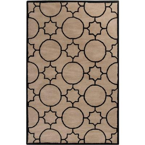 Oscar Ivory Wool 5 Feet x 7 Feet 9 Inch Area Rug