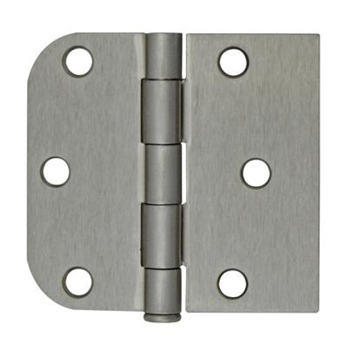 3 Inch X3-3/16 Inch  Satin Nickel Rev Door Hinge