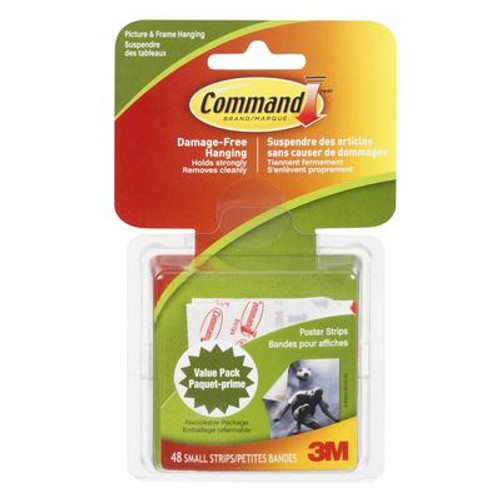 Command Small Poster Strips Value Pack