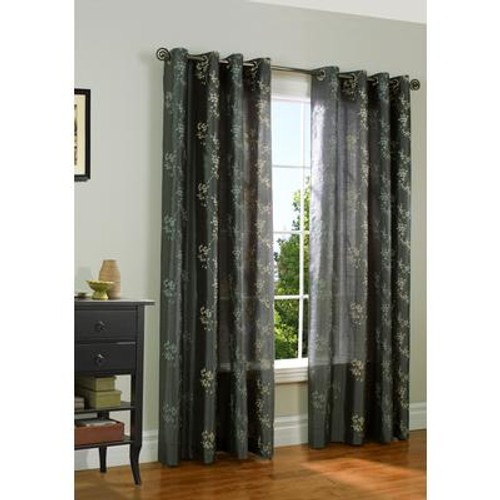 JOSEPHINA Sheer Panel - Dark Blue - 52 Inch x 84 Inch