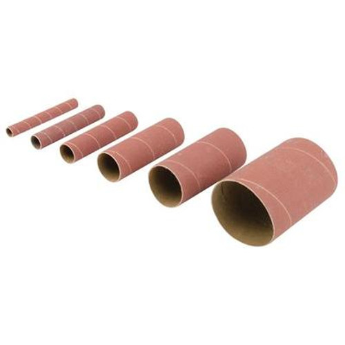 6pce Aluminium Oxide Sanding Sleeves 80G