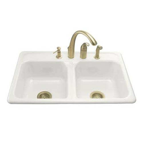 Delafield Self-Rimming Kitchen Sink in White