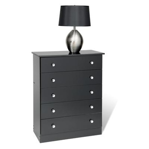 Black Edenvale 5 Drawer Chest