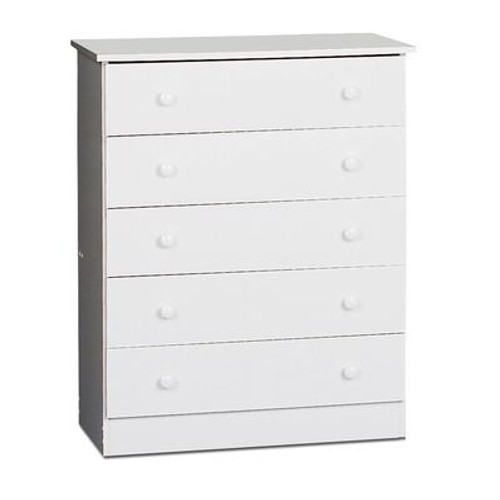 White Edenvale 5 Drawer Chest