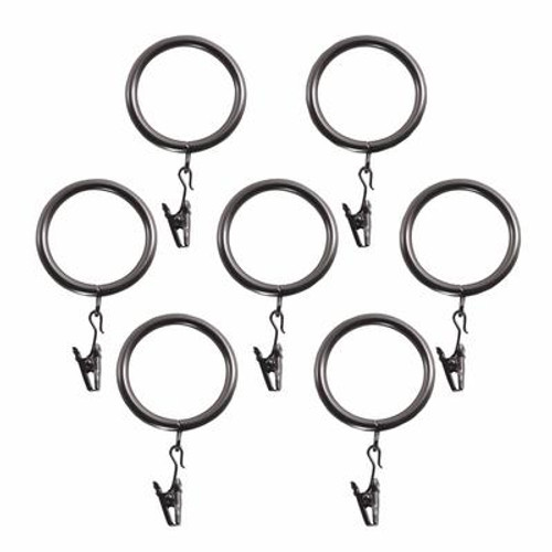 Decorative Clip Rings (7/pk) in Bronze Finish