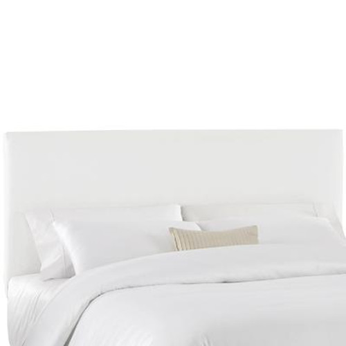 Twin Slip Cover Headboard in White