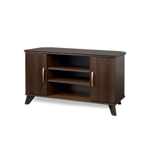 Caraco Mocha Brown Corner TV Stand