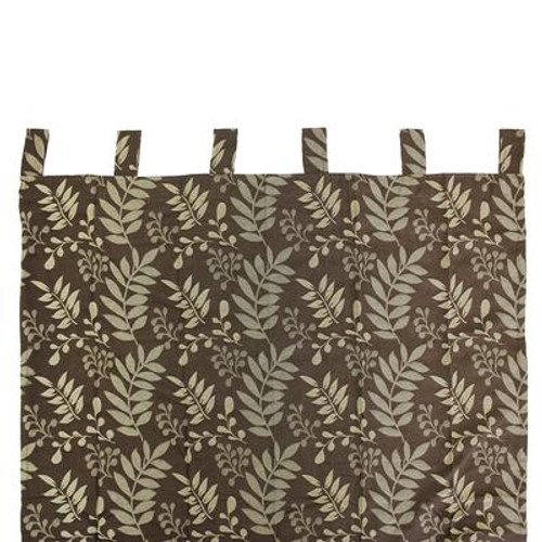 Jacquard Leaves Pattern Curtain - 44 Inches x 84 Inches