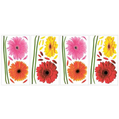 Small Gerber Daisies Peel & Stick Wall Decals