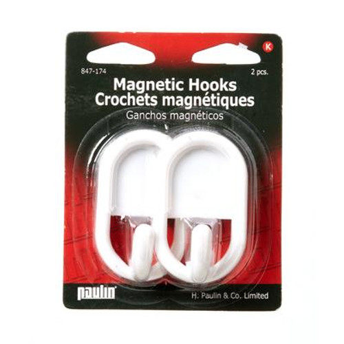 Magnetic Hooks White