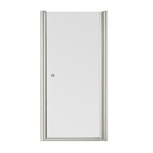 Fluence Frameless Pivot Shower Door in Matte Nickel