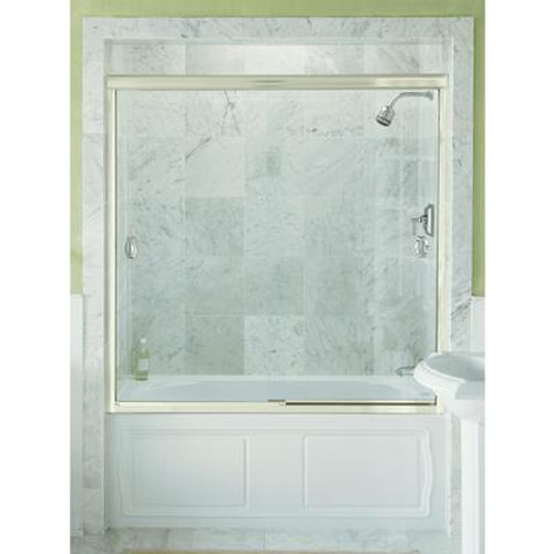 Devonshire Bypass Shower Door in Bright Silver