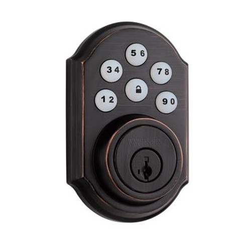 SmartCode Electronic Deadbolt in Venetian Bronze