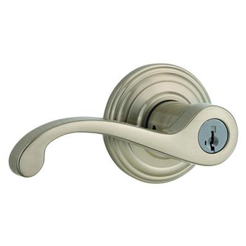 Commonwealth Entry Lever in Satin Nickel