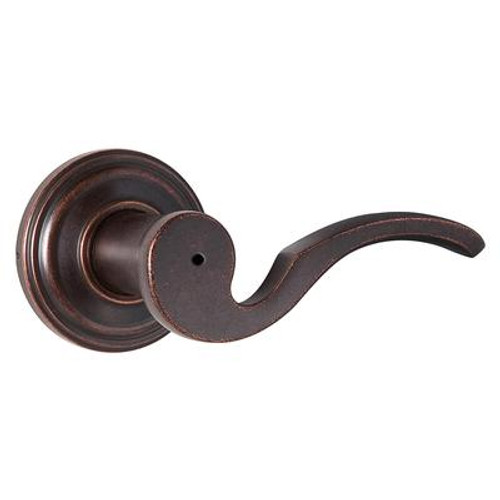 Brooklane Privacy Lever in Rustic Bronze