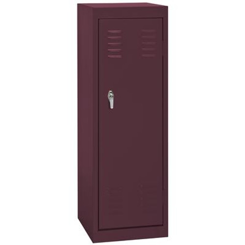 15 Inch L x 15 Inch D x 48 Inch H Single Tier Welded Steel Locker in Burgundy