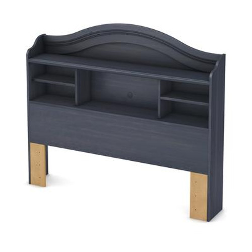 Summer Breeze Collection Full Bookcase Headboard (54'') Blueberry