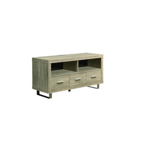 Tv Stand - 48''L / Natural With 3 Drawers