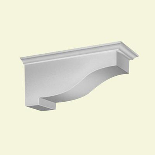 13-1/4 Inch x 5-13/16 Inch x 5-7/8 Inch Primed Polyurethane Bracket