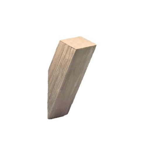 18 Inch x 24 Inch x 5-1/4 Inch Unfinished Wood Grain Texture Polyurethane Knee Brace