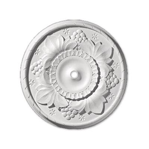 24 Inch x 24 Inch x 2-9/32 Inch Grapeleaf Smooth Ceiling Medallion