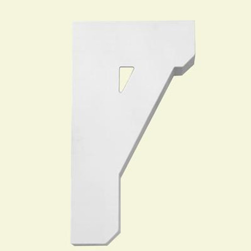 11 Inch x 20 Inch x 3-1/8 Inch Primed Polyurethane Bracket