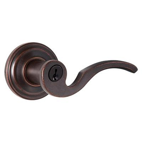 Brooklane Entry Lever in Rustic Bronze