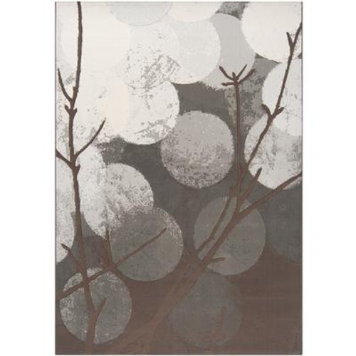 Colina Gray Polypropylene 2 Feet x 3 Feet Accent Rug