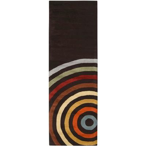 Pessoa Chocolate Wool 2 Feet 6 Inch x 8 Feet Runner