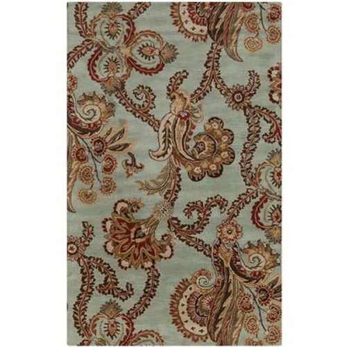 Molina Seafoam Wool  - 5 Ft. x 8 Ft. Area Rug