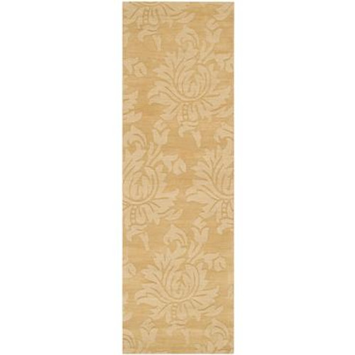 Mazata Beige Wool Runner - 2 Ft. 6 In. x 8 Ft. Area Rug