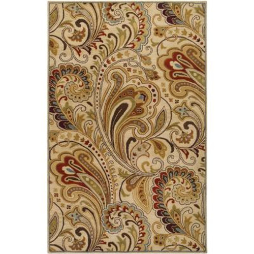 Linares Ivory Wool  - 5 Ft. x 8 Ft. Area Rug