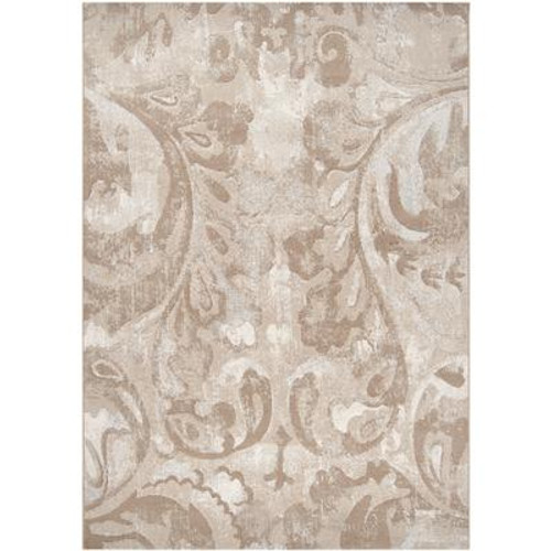 Tiltil Beige Polypropylene 5 Feet 3 Inch x 7 Feet 6 Inch Area Rug