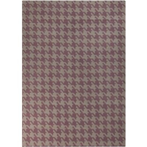 Sorocaba Mulled Wine Wool Flatweave 8 Feet x 11 Feet Area Rug