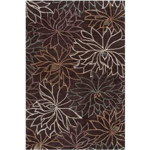 Sullana Chocolate Polyester Accent Rug - 2 Ft. x 3 Ft. Area Rug