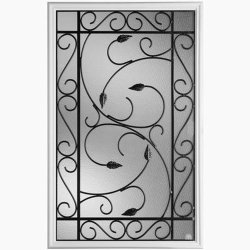 22 In. x 36 In. Pergola Iron Glass Insert