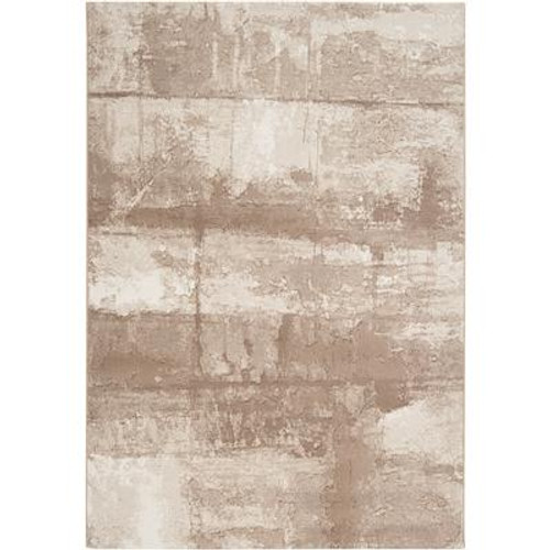 Vitacura Safari Tan Polypropylene Area Rug - 7 Feet 10 Inches x 10 Feet