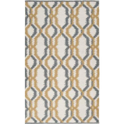 Bahia Cumin Wool Flatweave 8 Feet x 11 Feet Area Rug