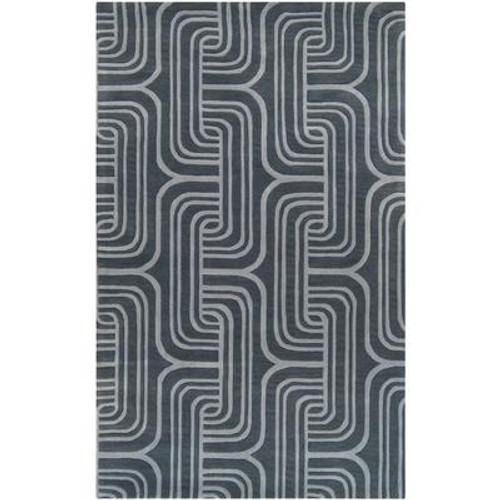 Tocuya Midnight Blue Wool 2 Feet x 3 Feet Accent Rug