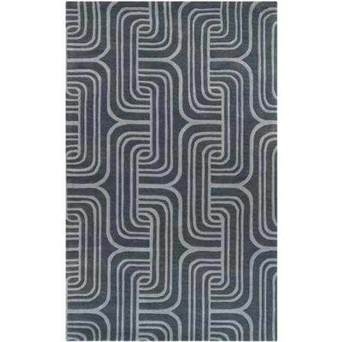 Tocuya Midnight Blue Wool 5 Ft. x 8 Ft. Area Rug